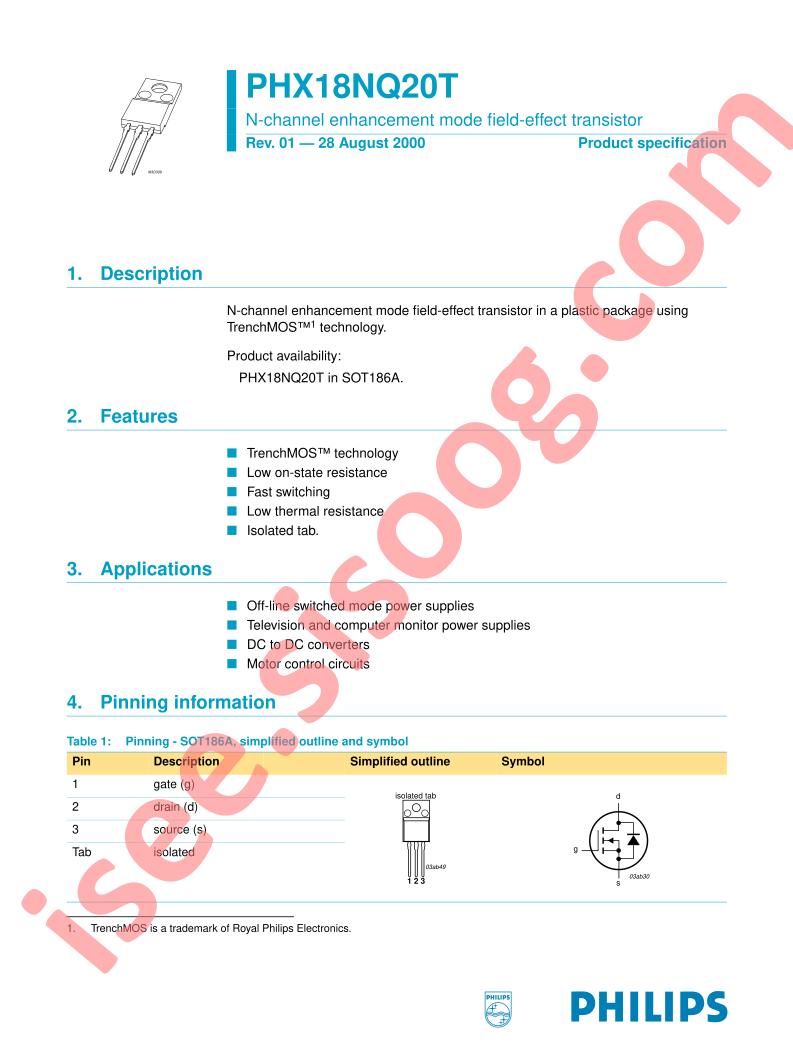 PHX18NQ20T