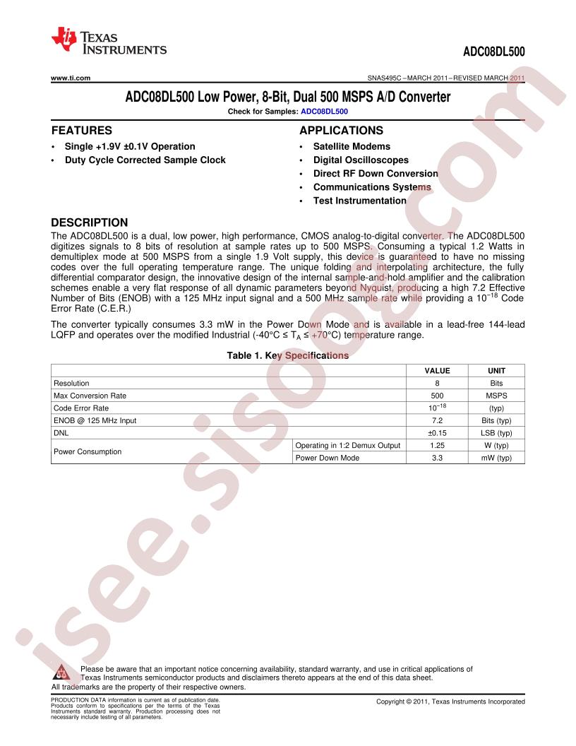 ADC08DL500