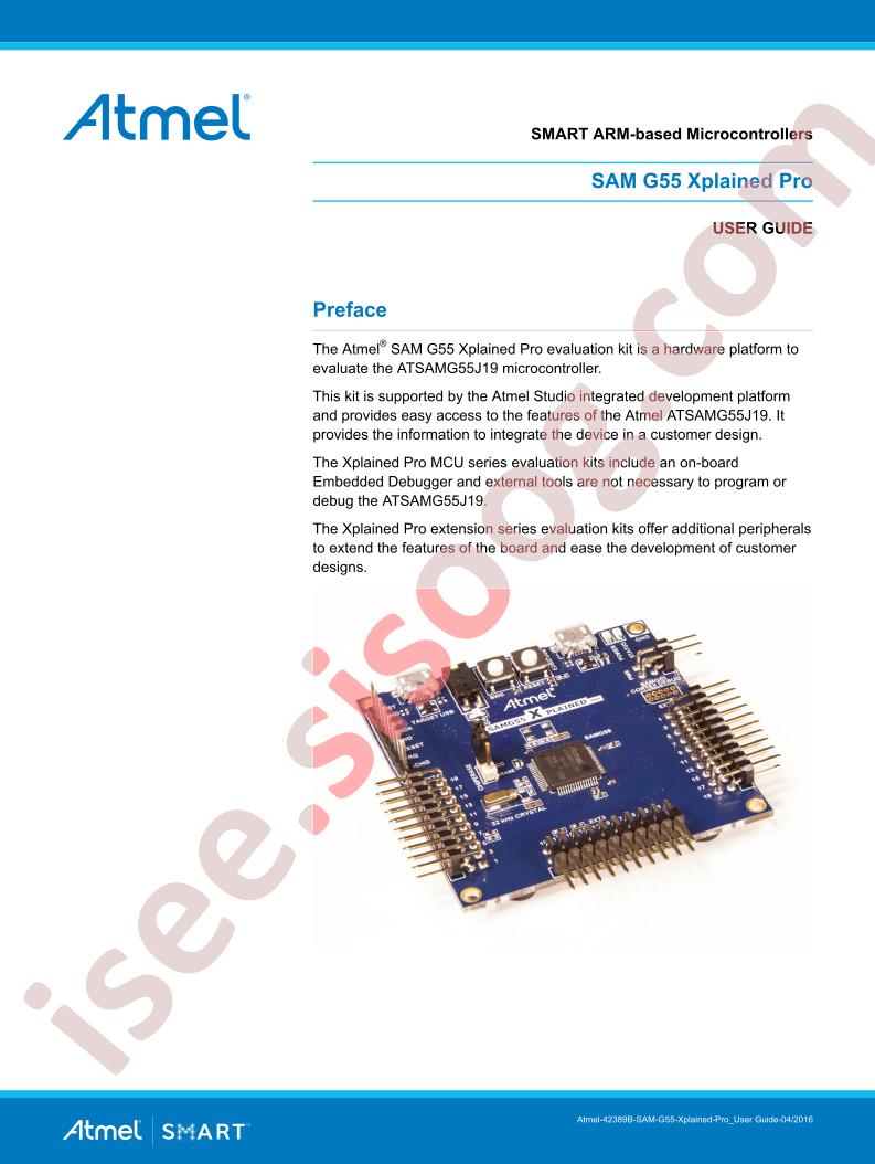 SAM G55 Xplained Pro Guide