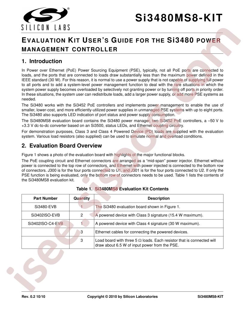 SI3480MS8-KIT