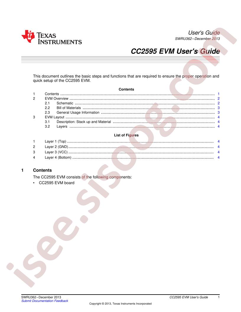 CC2595EVM User Guide