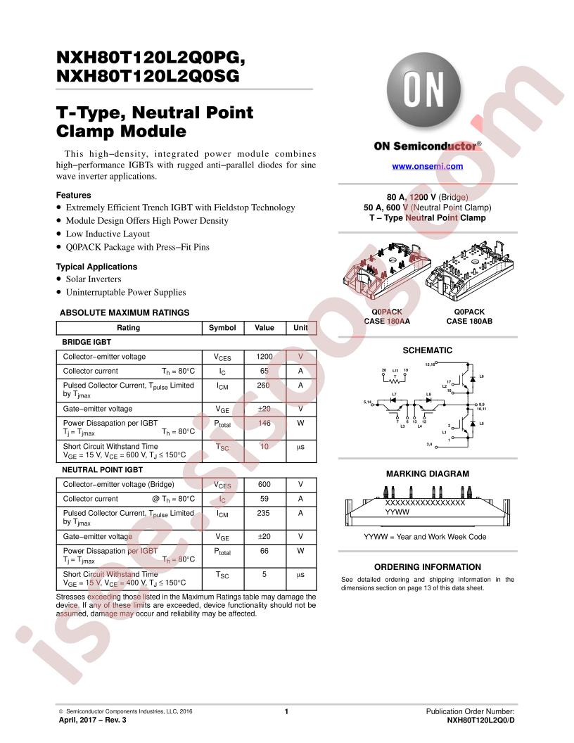 NXH80T120L2Q0PG,SG
