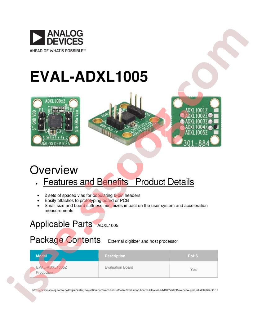 EVAL-ADXL1005Z