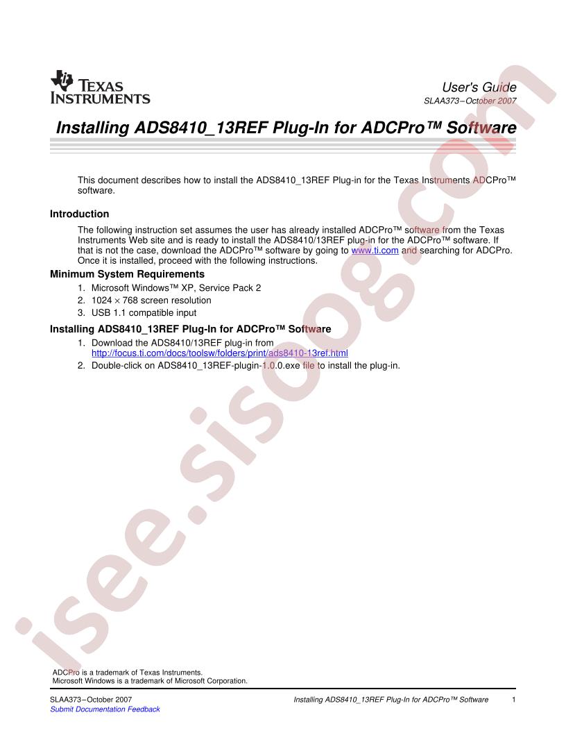 ADS8410-13REF Guide