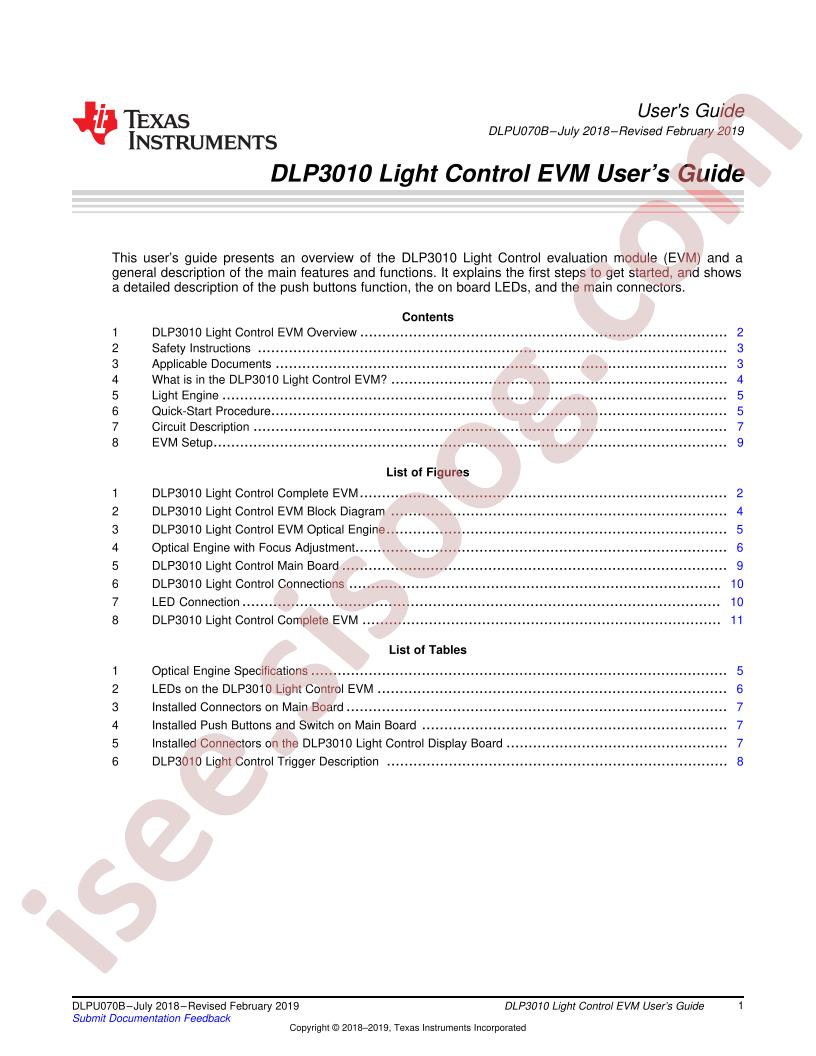 DLP3010EVM-LC User Guide