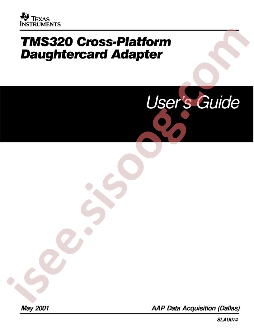 TMS320 Users Guide