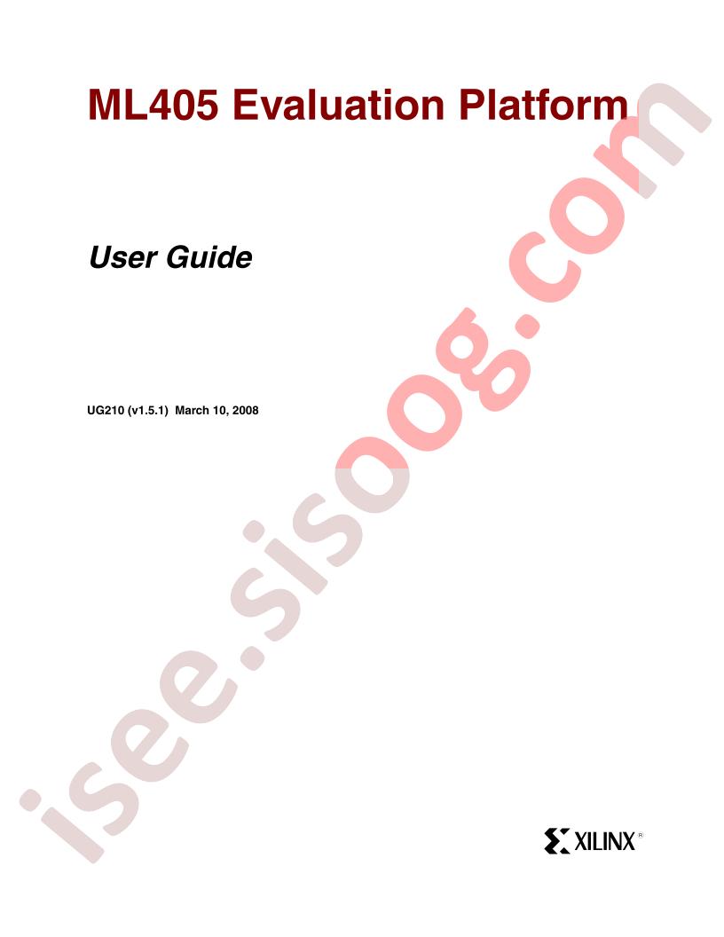 ML405 Eval Platform User Guide