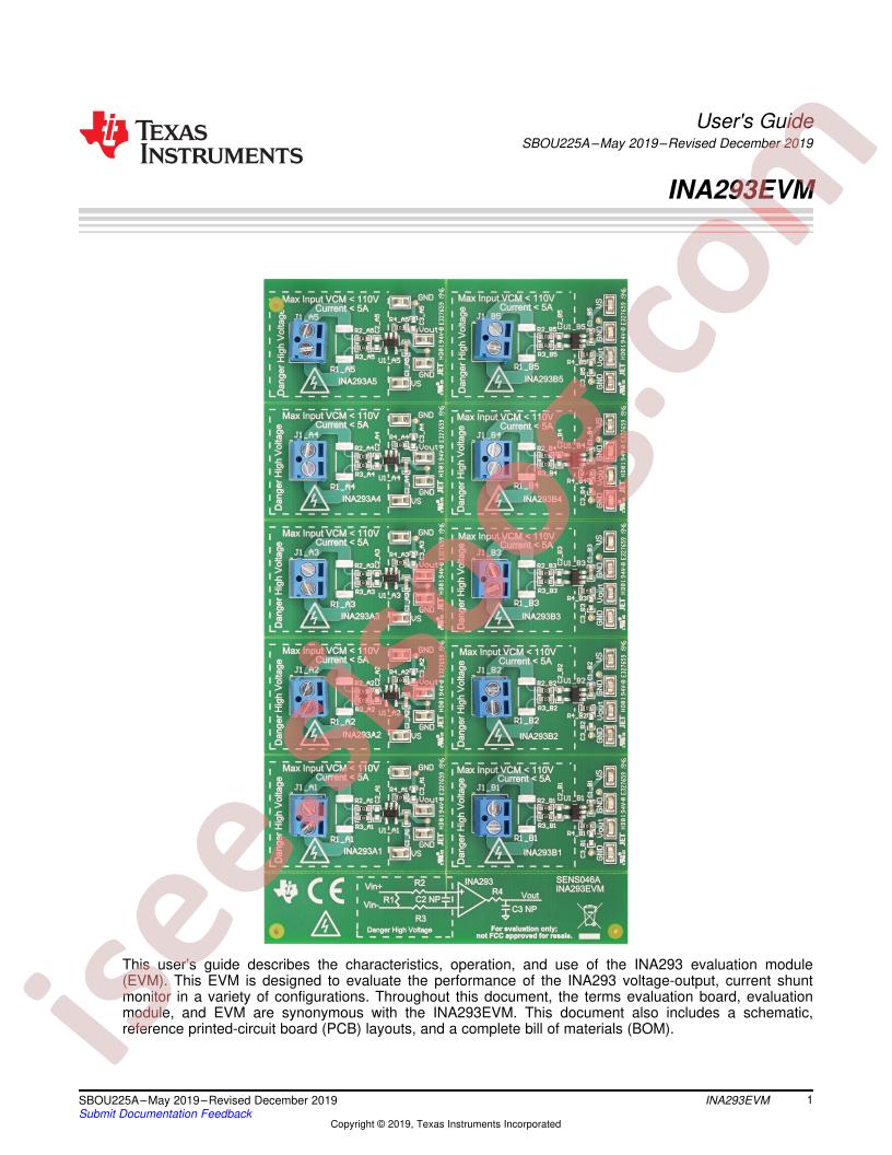 INA293EVM User Guide