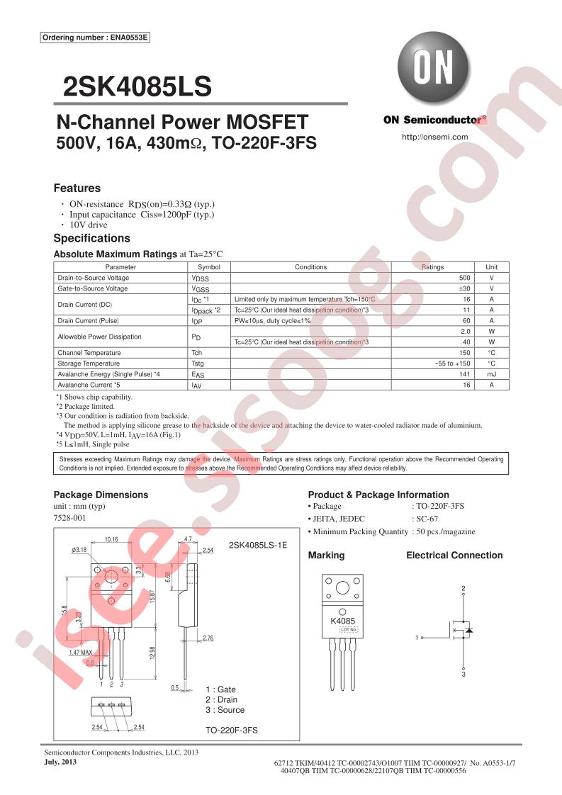 2SK4085LS