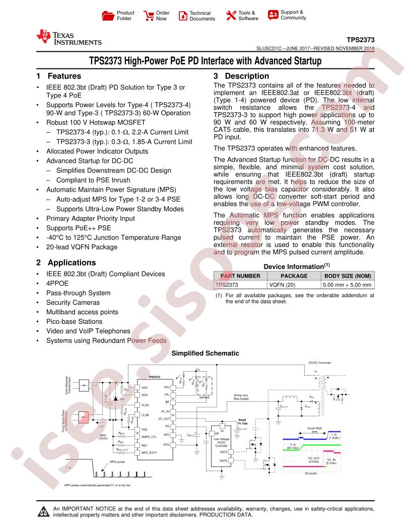 TPS2373 Datasheet