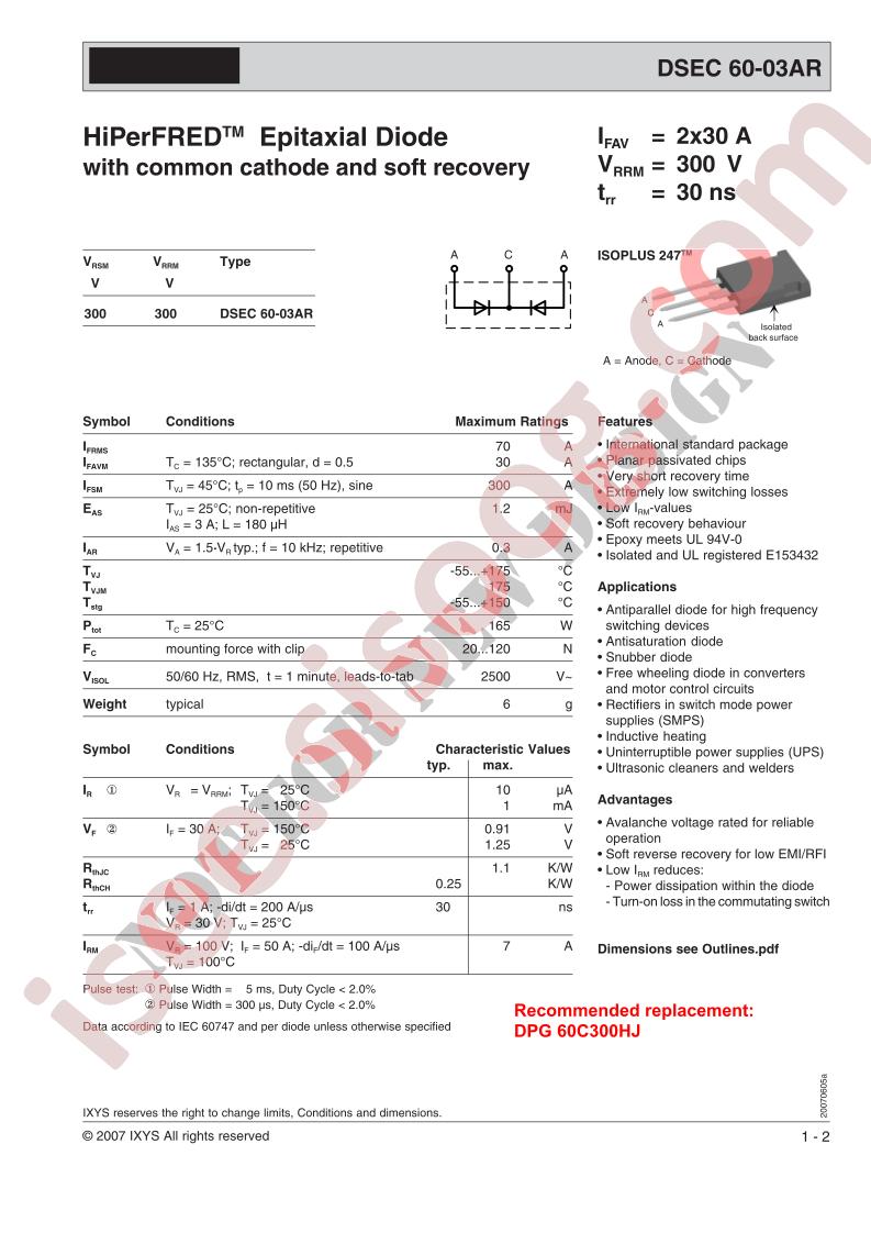 DSEC60-03AR