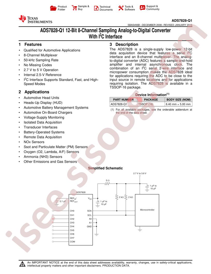ADS7828-Q1