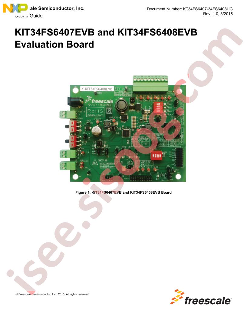 KIT34FS6407, 08 EVB User Guide