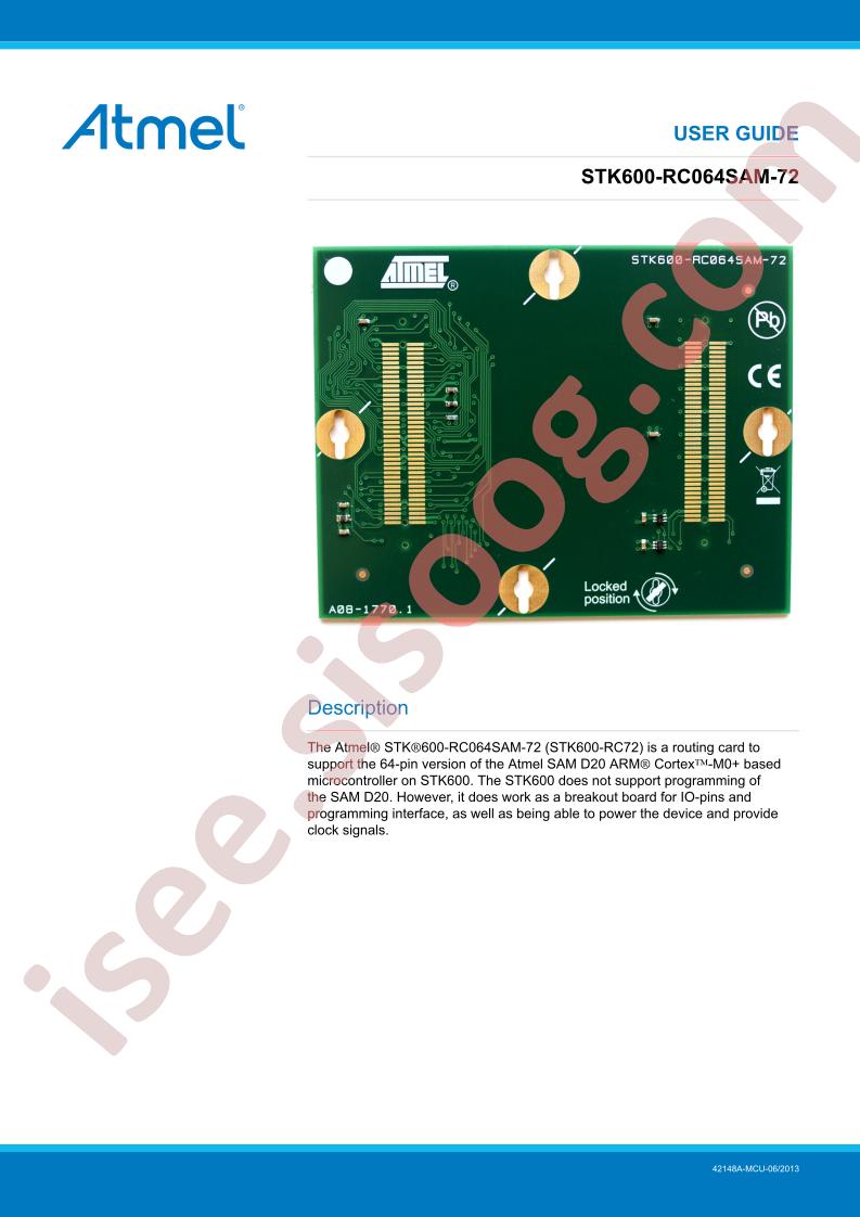 STK600-RC064SAM-72 Guide