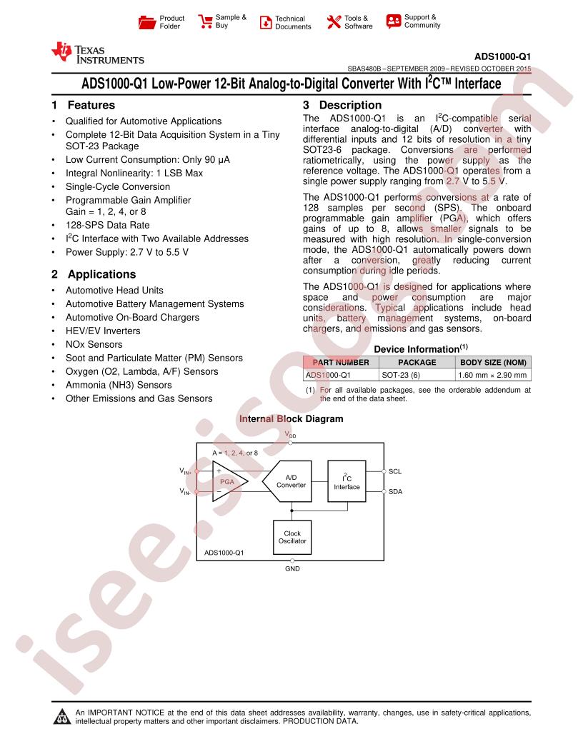 ADS1000-Q1