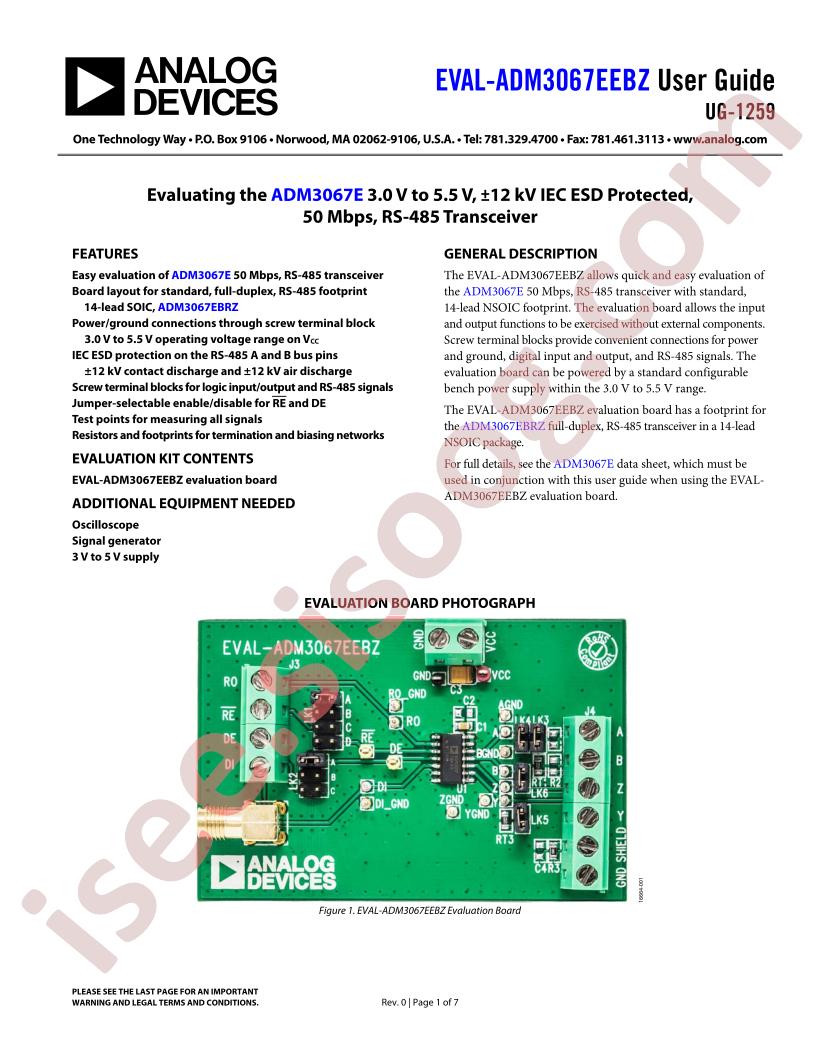 EVAL-ADM3067EEBZ Guide