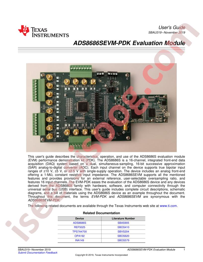 ADS8686SEVM-PDK User Guide