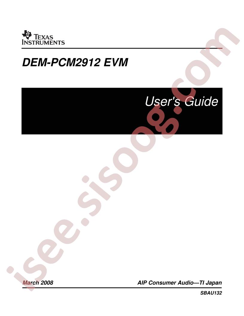 DEM-PCM2912EVM