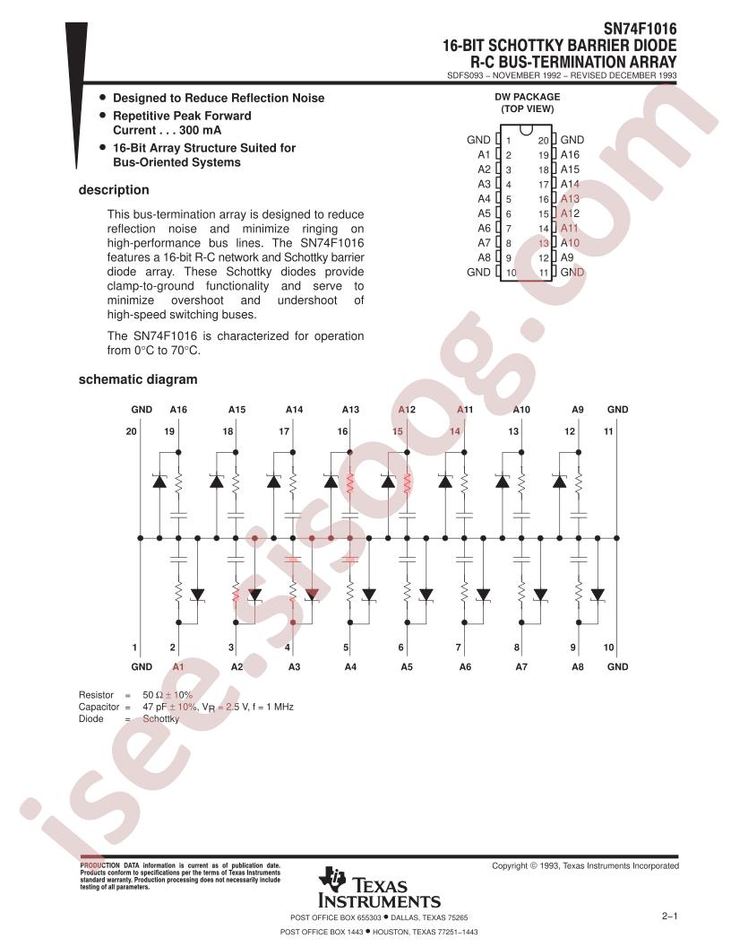 SN74F1016