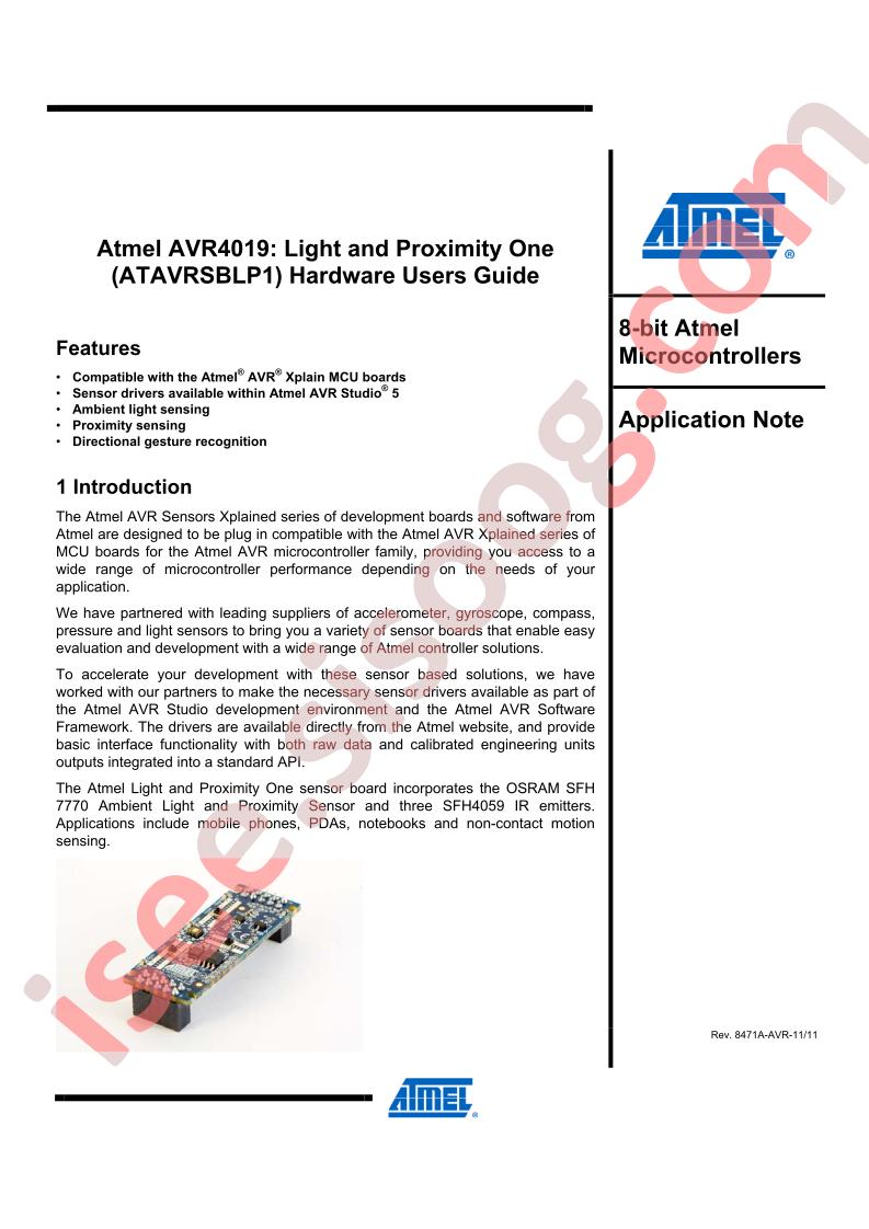 ATAVRSBLP1 Hardware Guide