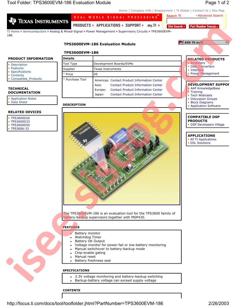 TPS3600EVM-186