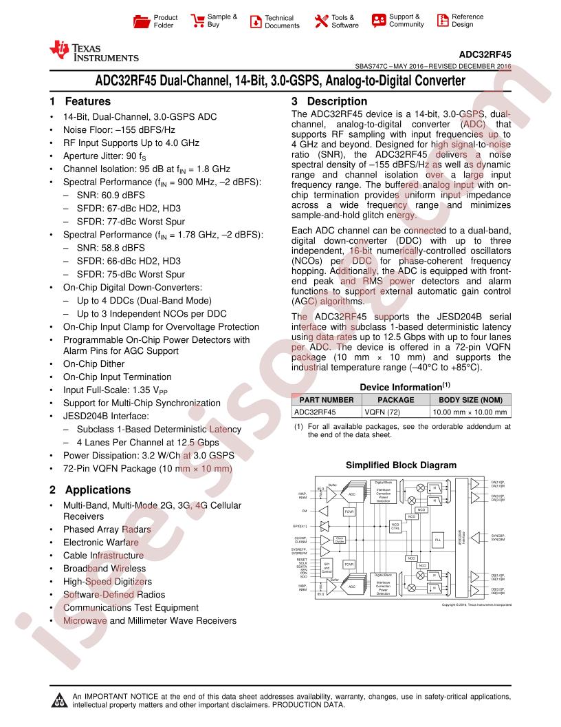 ASC32RF45 Datasheet