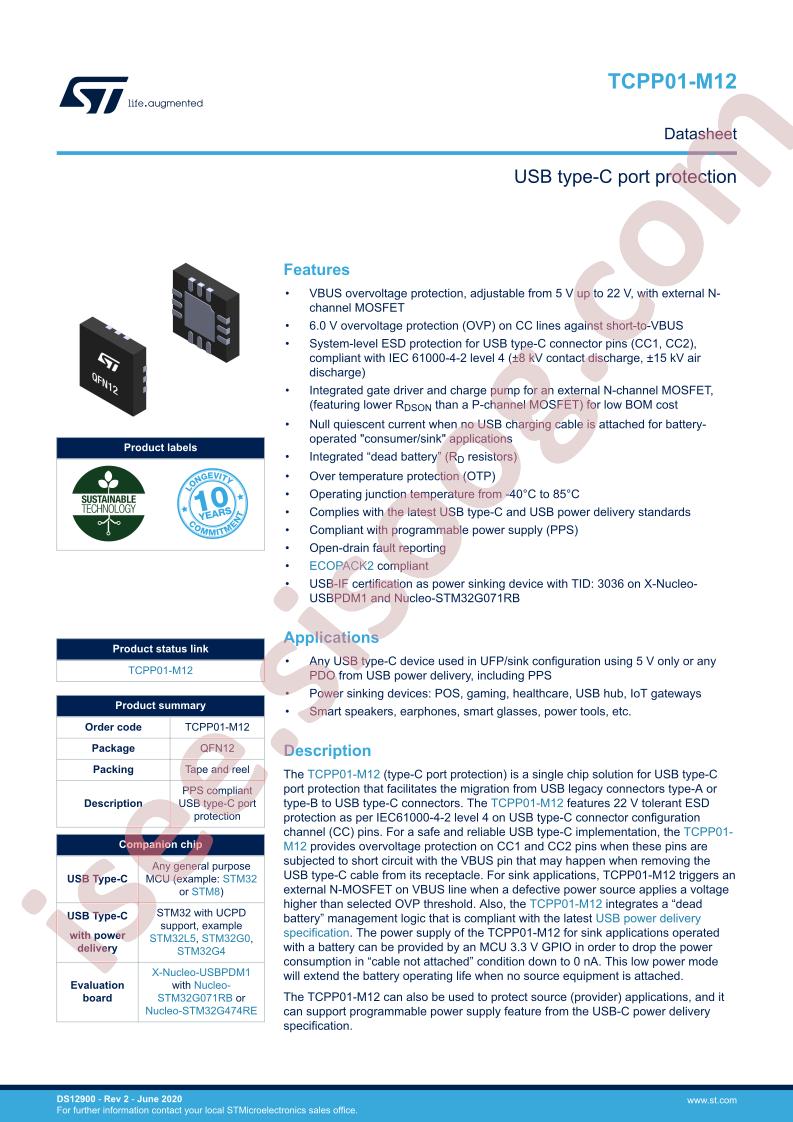 TCPP01-M12 Data Brief