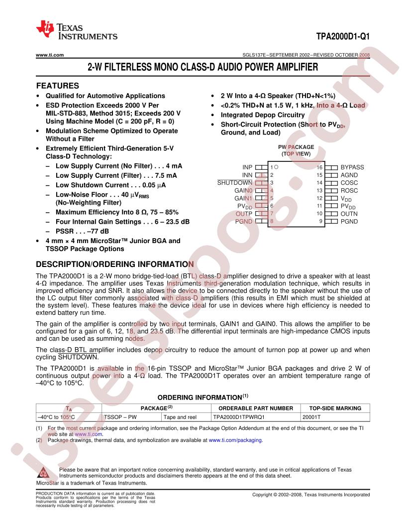 TPA2000D1-Q1