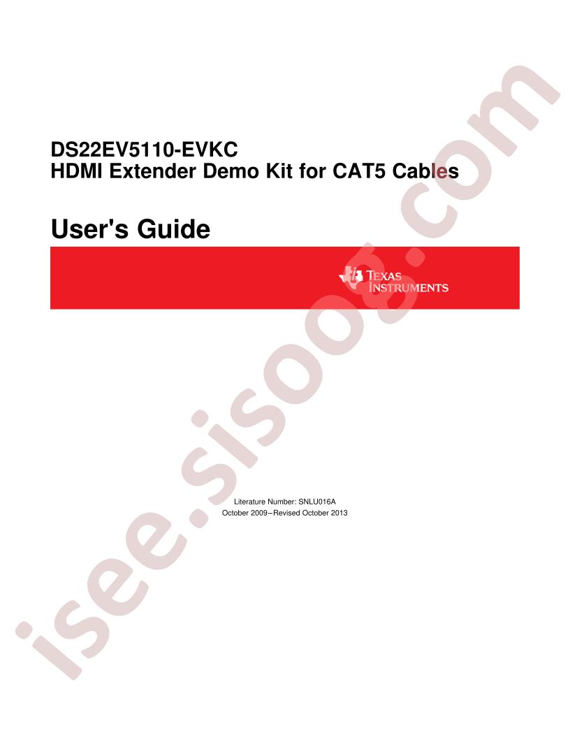 DS22EV5110-EVKC Demo Kit