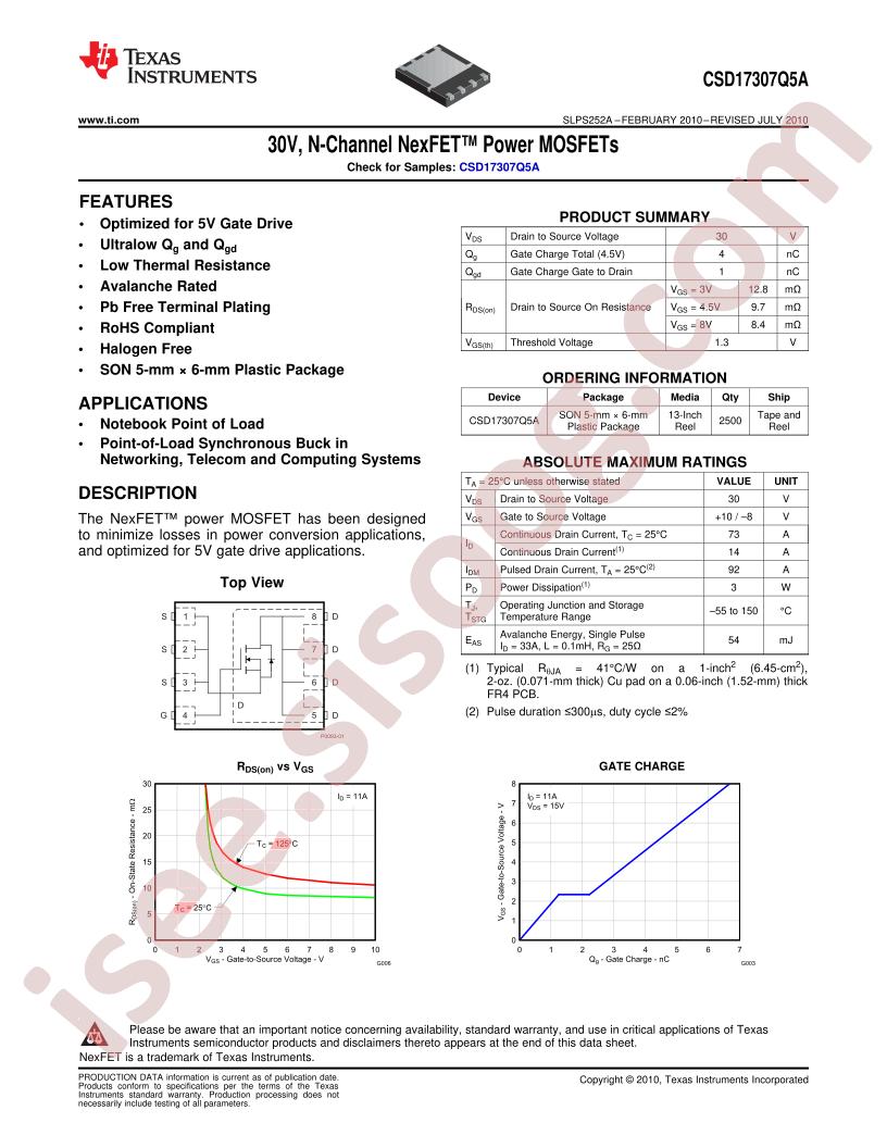 CSD17307Q5A