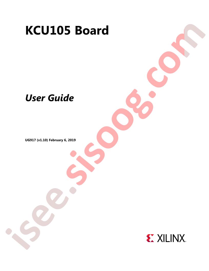 KCU105 Board Guide