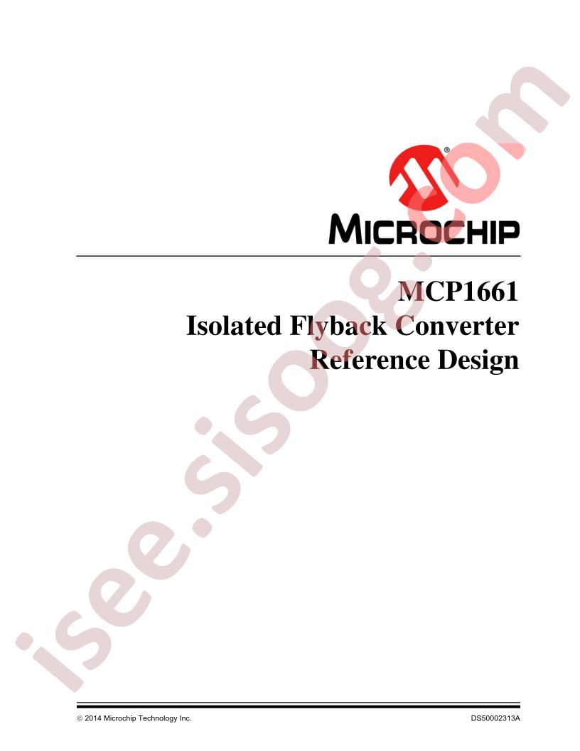 MCP1661 Isolated Flyback Converter Ref Design