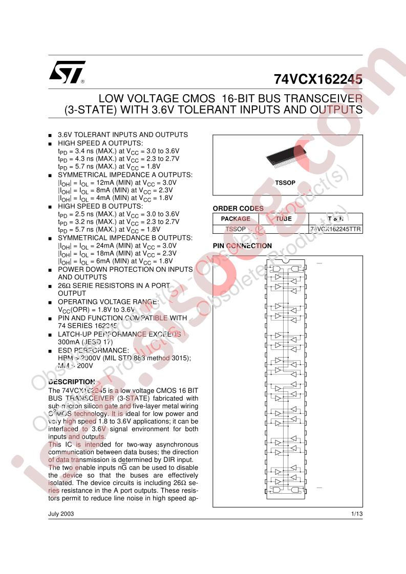 74VCX162245