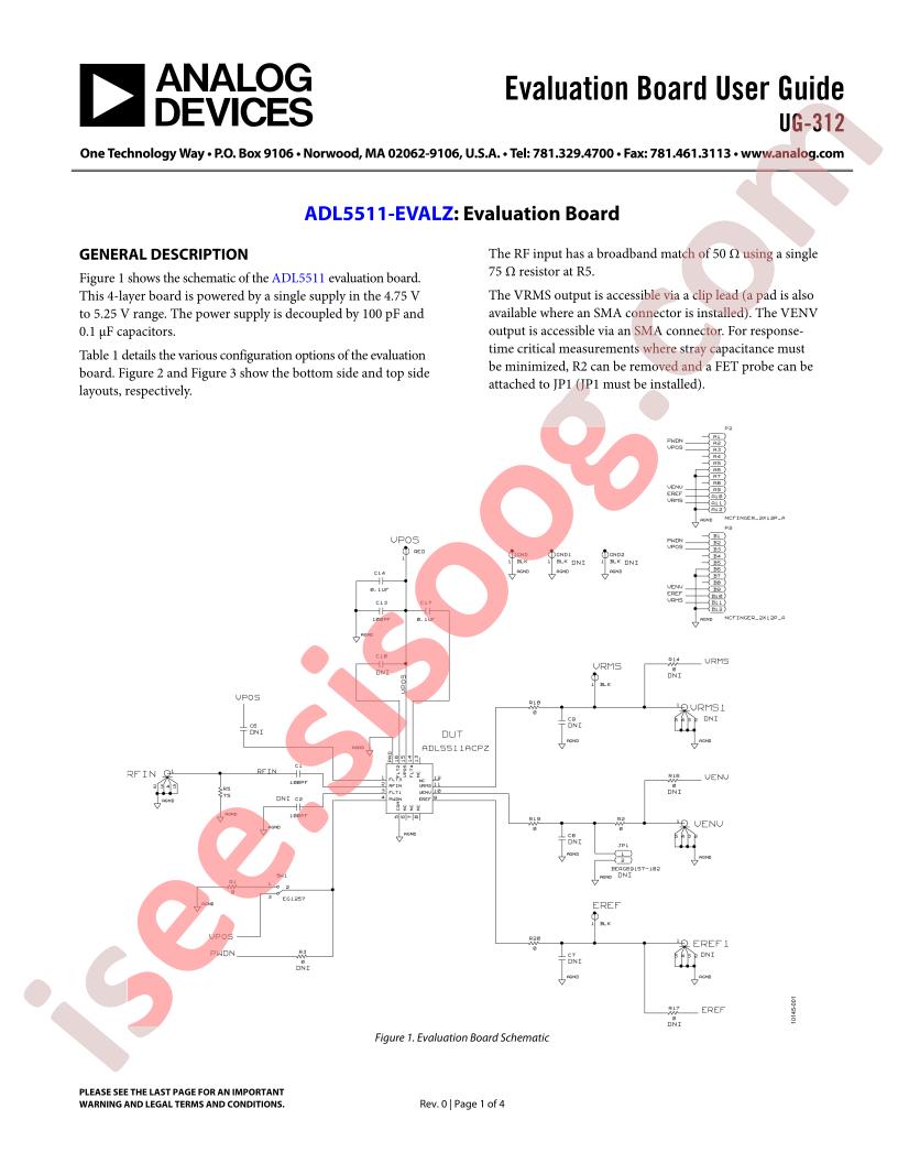 ADL5511-EVALZ Guide