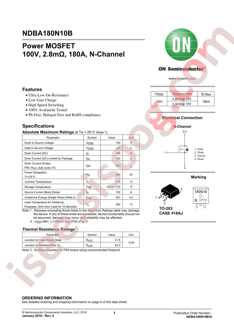 NDBA180N10B