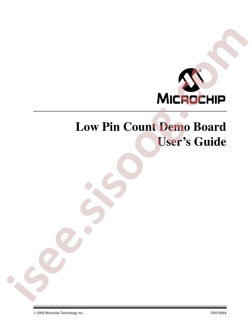 Low Pin Count Demo Board User Guide