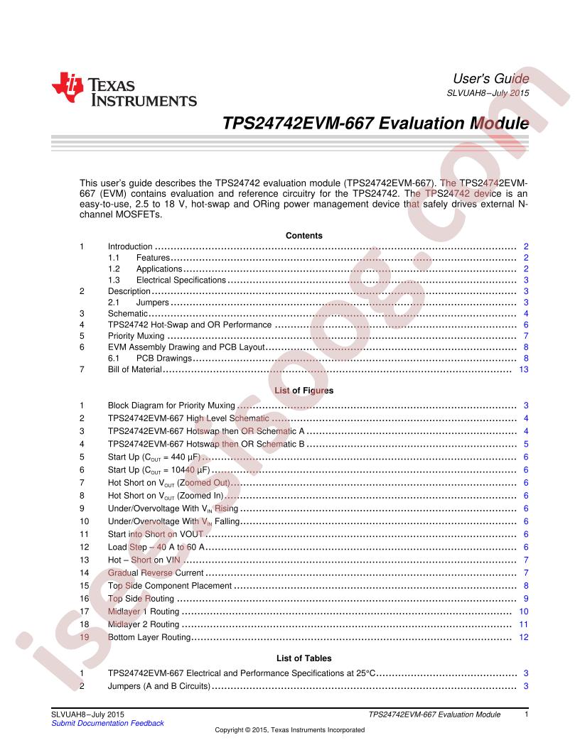 TPS24742EVM-667 User Guide