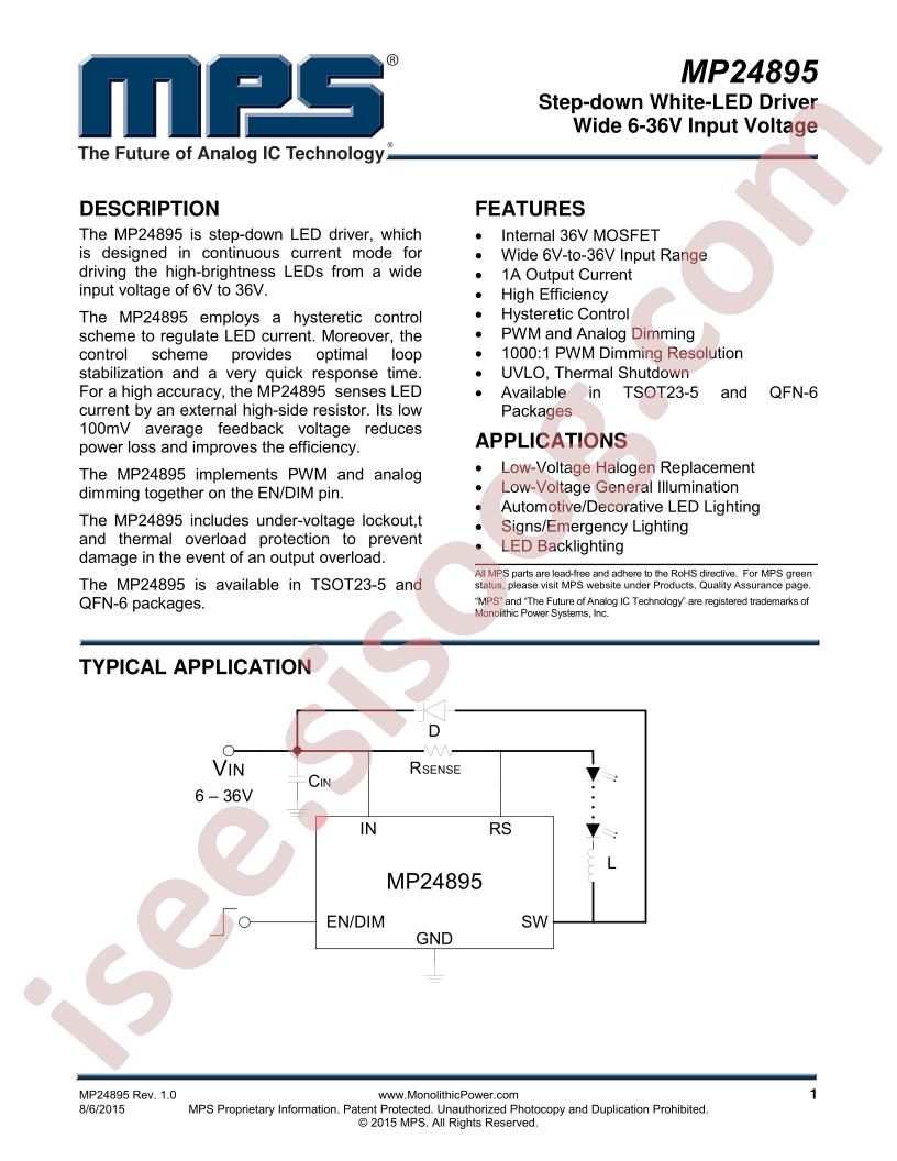 MP24895 Datasheet