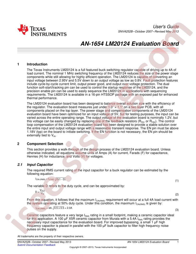 LM20124 Eval Board