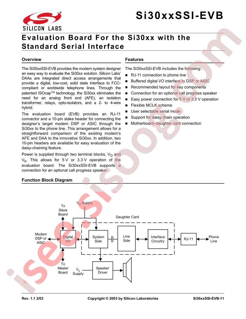 SI30xxSSI-EVB
