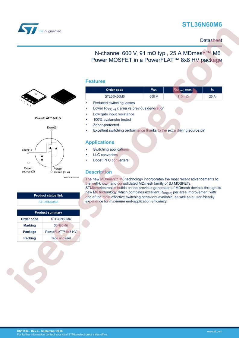 STL36N60M6