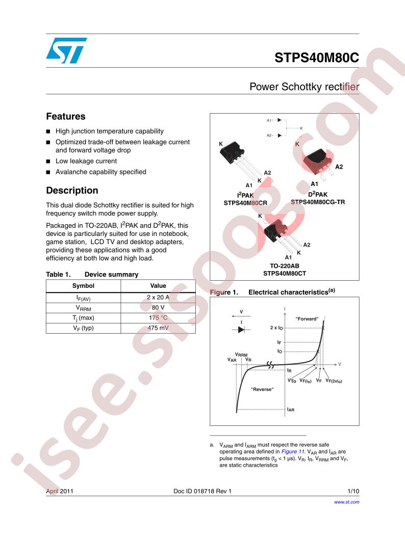STPS40M80C