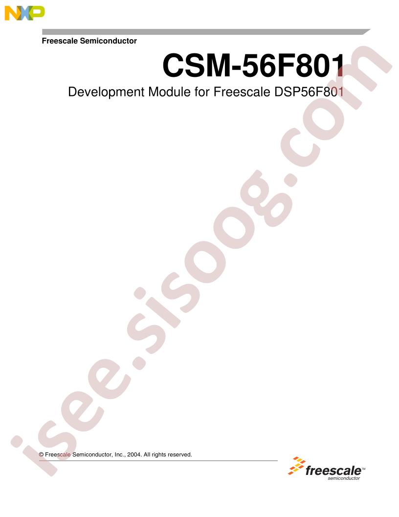 CSM56F801 User Guide