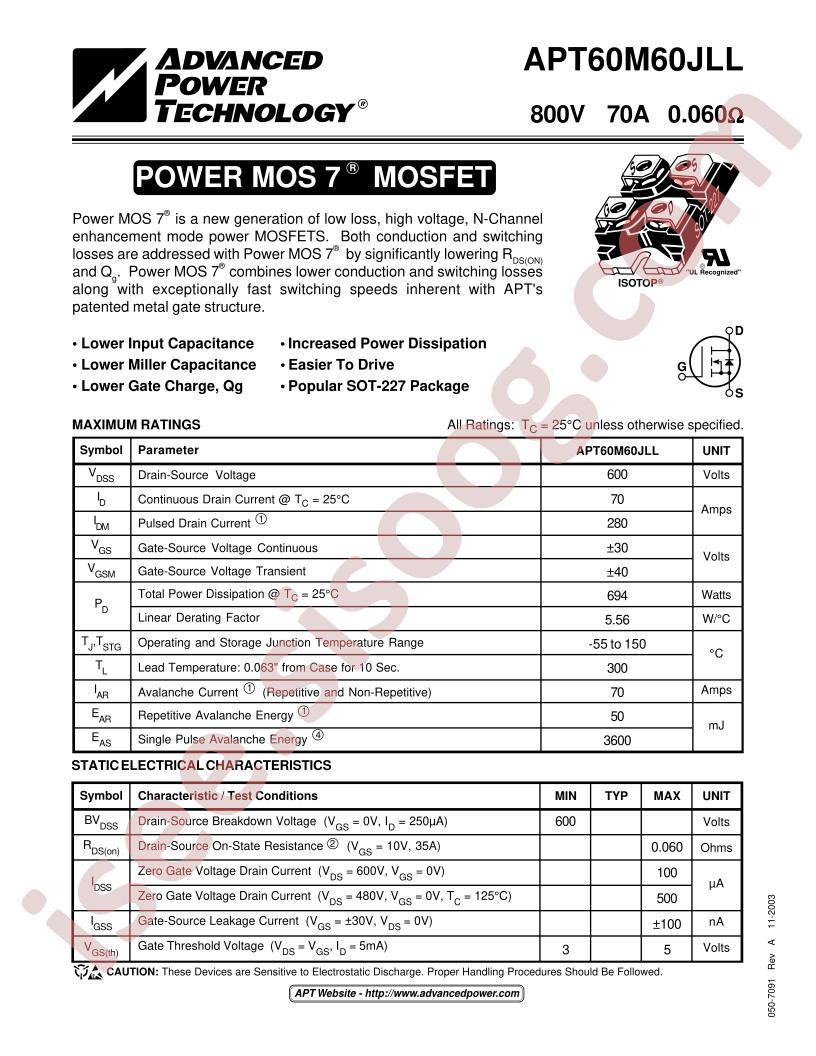 APT60M60JLL
