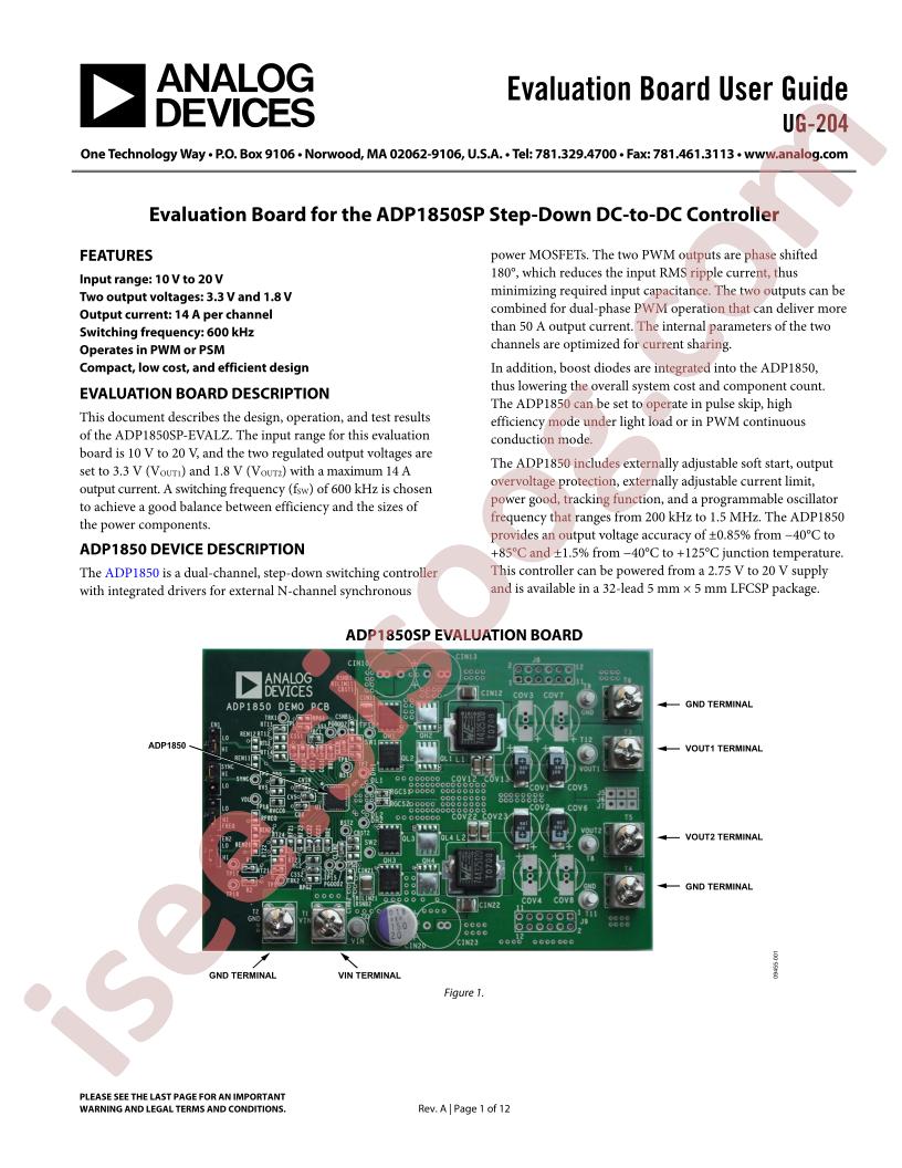 ADP1850SP Eval Board