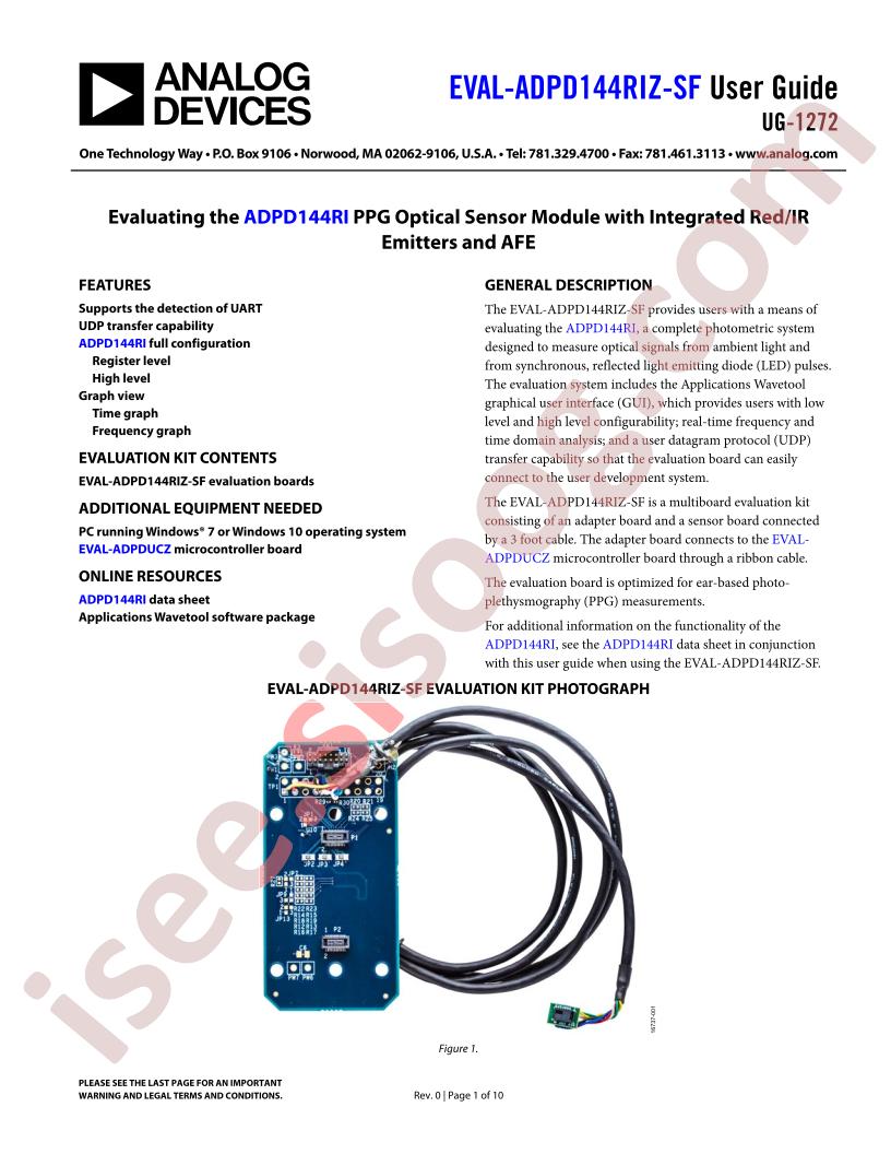 EVAL-ADPD144RIZ-SF Guide