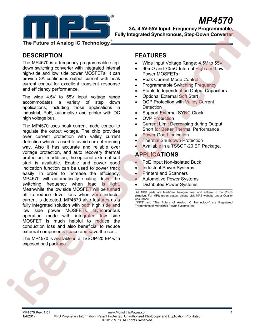MP4570 Datasheet