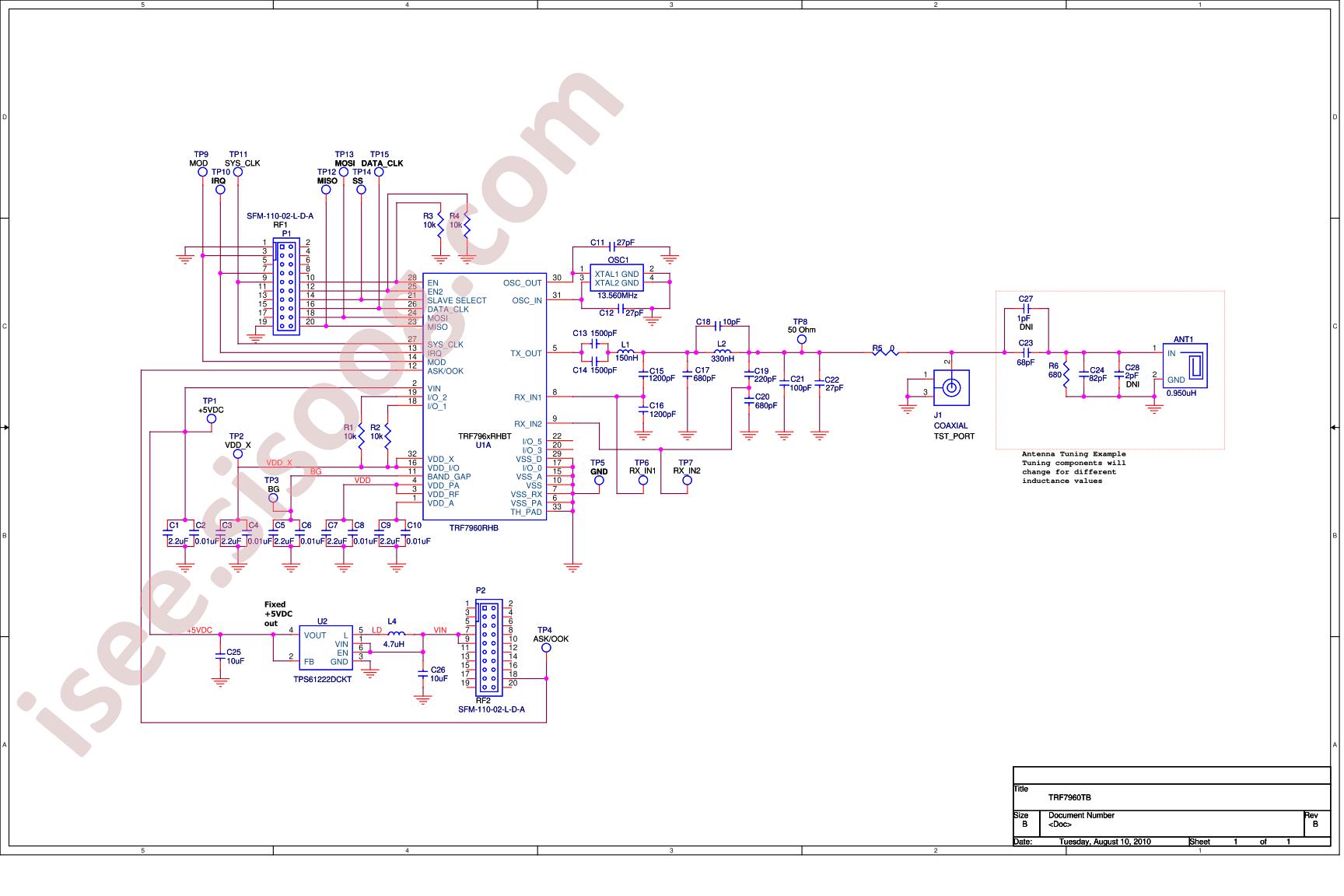 TRF7960TB Schematic