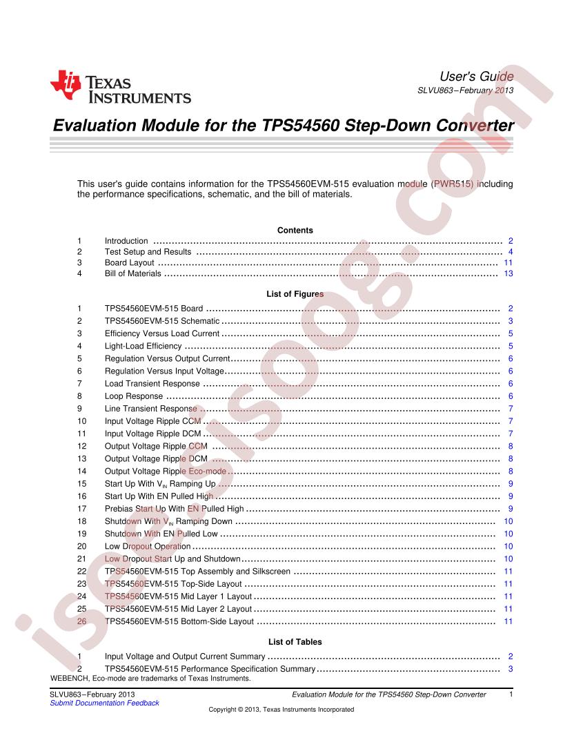 TPS54560 User Guide