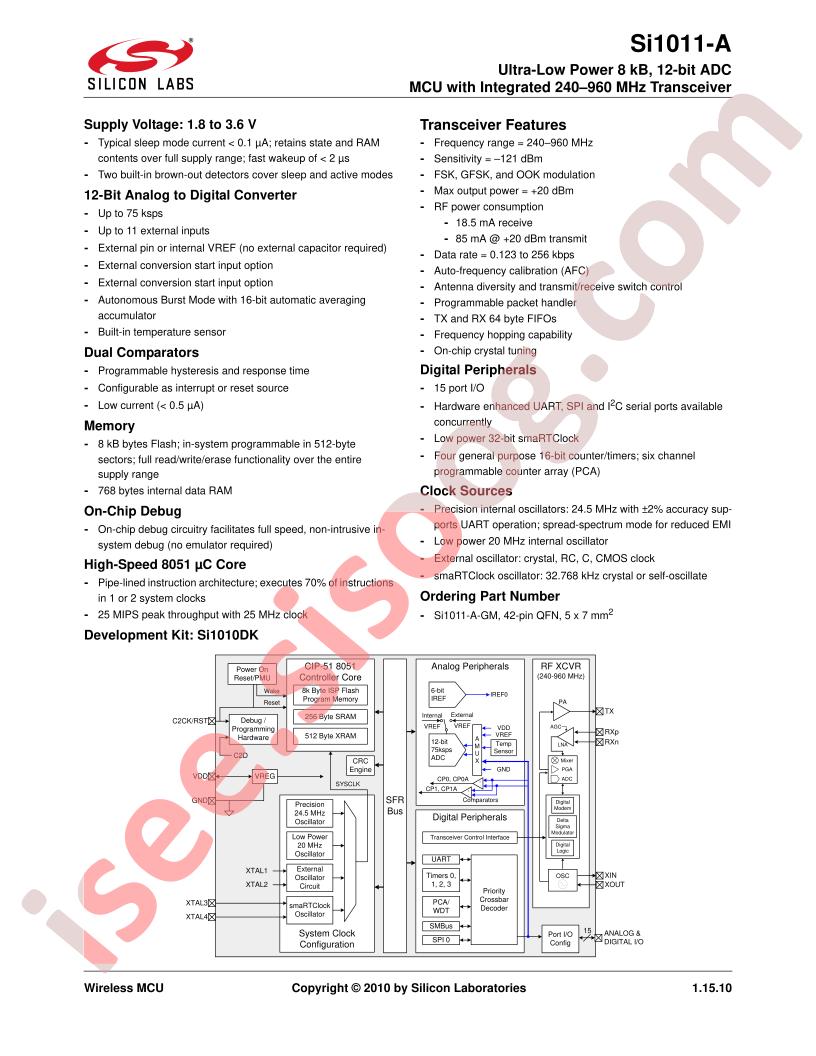 SI1011-A Short